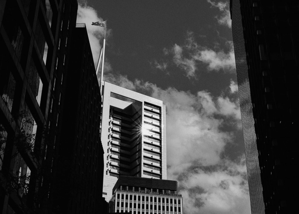 Sydney in black and white. Copyright Leanne James Photography