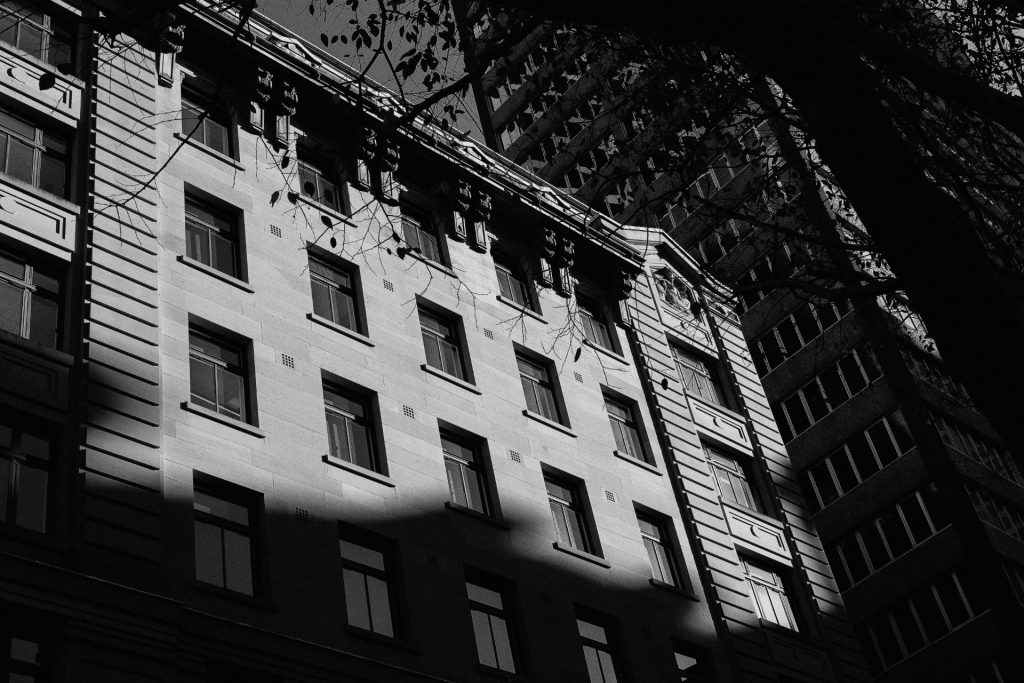 Sydney in black and white. Copyright Leanne James Photography