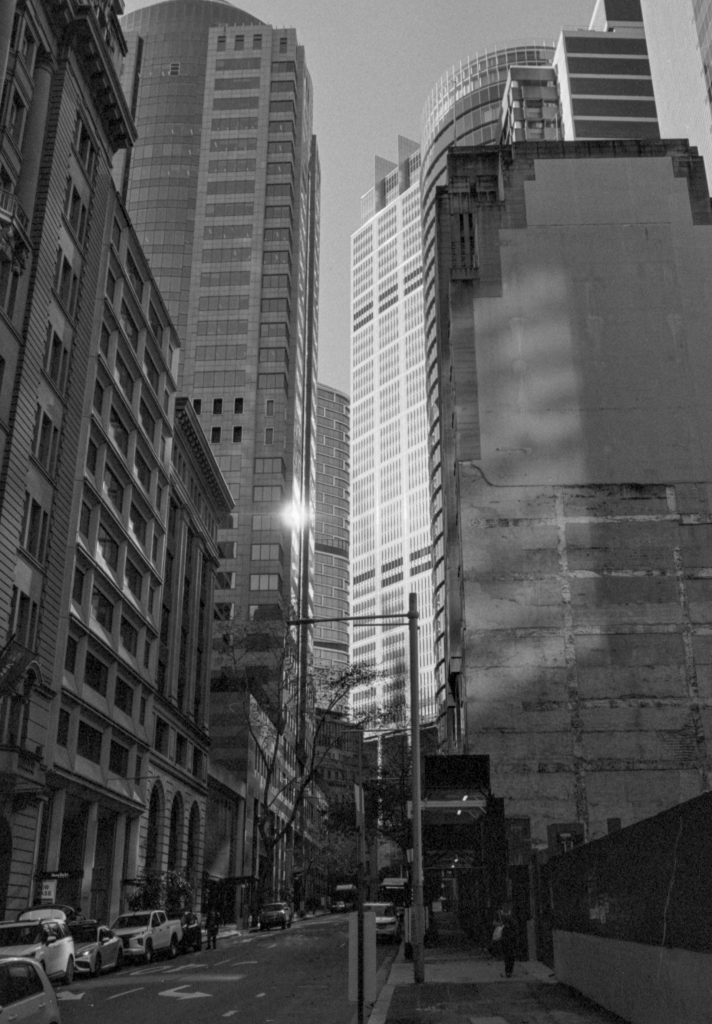 Sydney in black and white. Copyright Sean Smith Film Photography